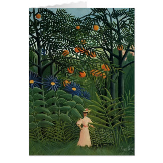 Frau Henri Rousseau-, die in einen exotischen Wald