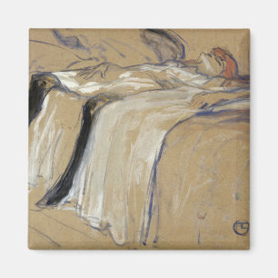 Frau Henrides Toulouse-Lautrec , die auf ihrem Magnet