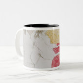 Frau Henrides Toulouse-Lautrec | im Bett, Profil Zweifarbige Tasse (Vorderseite Links)