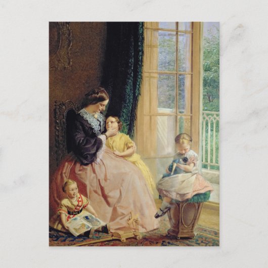Frau Hicks, Mary, Rosa und Elgar Postkarte (Vorderseite)