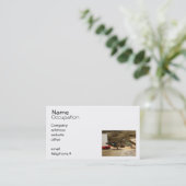 Frau hölzerne Ente Visitenkarte (Stehend Vorderseite)