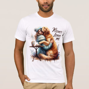 Frau Hugging Dog T-Shirt