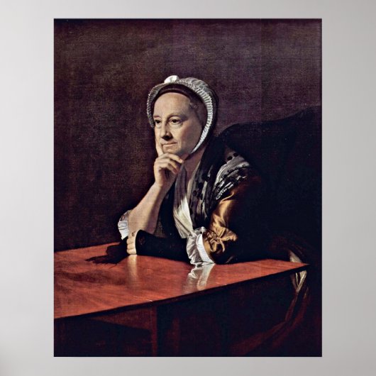 Frau Humphrey Devereux von John Singleton Copley Poster (Vorne)