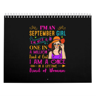 Frau Ich bin ein September-Mädchen Geburtstagsge Kalender