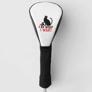 Frau, ich mache, was ich den sauren Black Cat-Kaff Golf Headcover