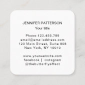 Frau Illustration Energie Heiler Reiki Spirituell Quadratische Visitenkarte (Rückseite)