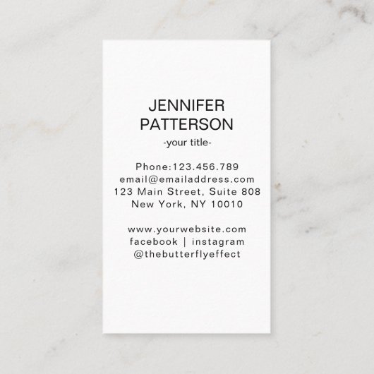 Frau Illustration Energie Heiler Reiki Spirituell Visitenkarte (Rückseite)