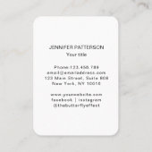 Frau Illustration Energie Heiler Reiki Spirituell Visitenkarte (Rückseite)