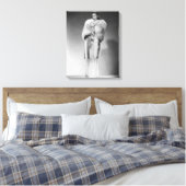 Frau im Abend Gewand 2 Leinwanddruck (Insitu (Schlafzimmer))