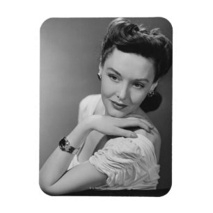 Frau im Abends-Kleid Magnet