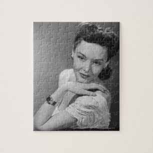 Frau im Abends-Kleid Puzzle
