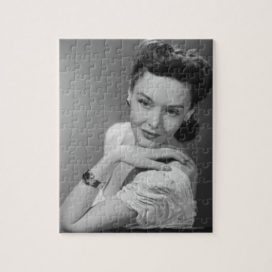Frau im Abends-Kleid Puzzle (Vertikal)