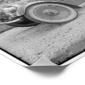 Frau im Auto 1900 - Vintage-Bild Poster (Ecke)