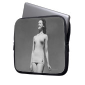 Frau im Badeanzug Laptopschutzhülle (Vorderseite Links)