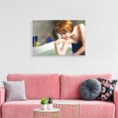 Frau im Badezimmer Leinwanddruck (Insitu (Wohnzimmer))