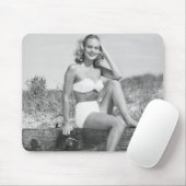 Frau im Bikini Mousepad (Mit Mouse)