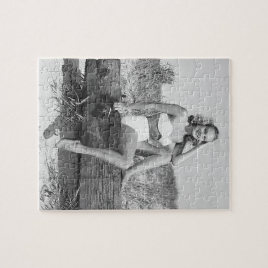 Frau im Bikini Puzzle (Horizontal)