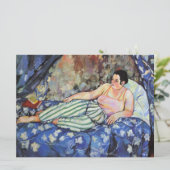 Frau im blauen Schlafzimmer (von Suzanne Valadon) Karte (Stehend Vorderseite)