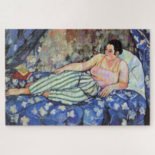 Frau im blauen Schlafzimmer (von Suzanne Valadon) Puzzle