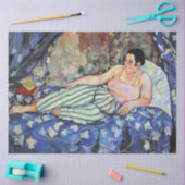 Frau im blauen Schlafzimmer (von Suzanne Valadon) Seidenpapier (Basteln)