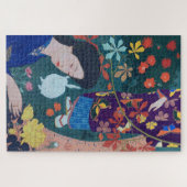 Frau im Blumengarten, Goyō Hashiguchi Puzzle (Horizontal)