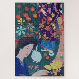 Frau im Blumengarten, Goyō Hashiguchi Puzzle