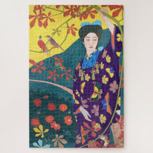 Frau im Blumengarten, Goyō Hashiguchi Puzzle