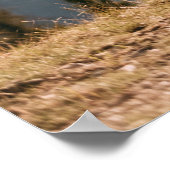Frau im braunen Mantel Poster (Ecke)