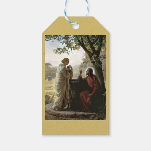 Frau im Brunnen, Geschenkanhänger (Vorderseite)