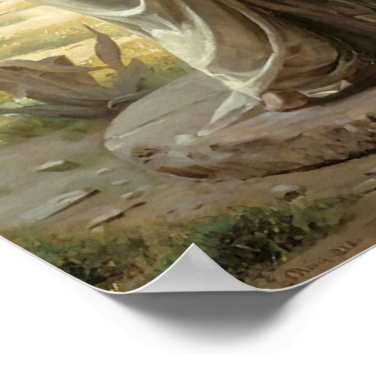 Frau im Brunnen, religiös Poster (Ecke)