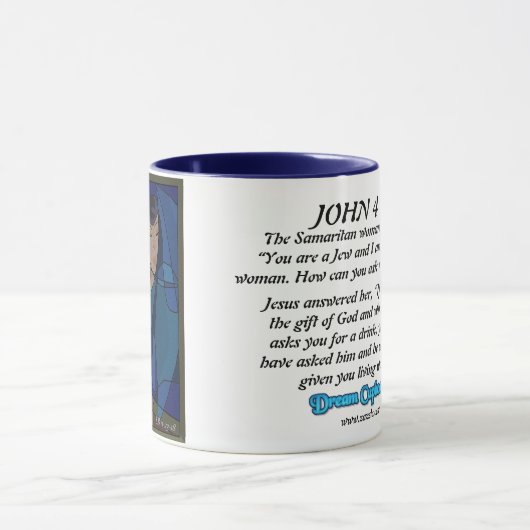 Frau im Brunnen: Tasse (Zentrum)