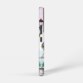 Frau im Eiffelturm in Paris Samsung Galaxy Hülle (Rechte Seite)