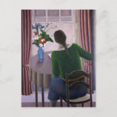 Frau im Fenster 1998 Postkarte (Vorderseite)