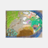 Frau im Fenster, Redon Fleecedecke (Vorderseite (Horizontal))