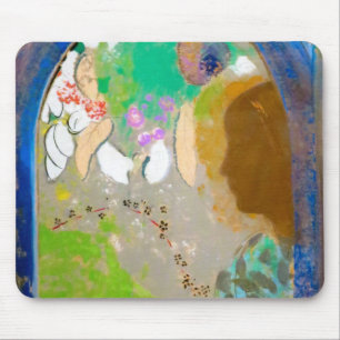 Frau im Fenster, Redon Mousepad