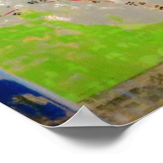 Frau im Fenster, Redon Poster (Ecke)