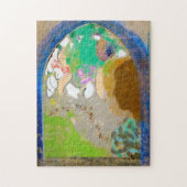 Frau im Fenster, Redon Puzzle (Vertikal)