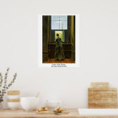 Frau im Fenster von Caspar David Friedrich Poster (Küche)