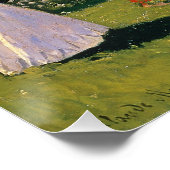 Frau im Garten - Claude Monet Poster (Ecke)