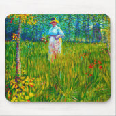 Frau im Garten durch Vincent van Gogh Mousepad (Vorne)
