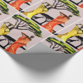 Frau im Garten Geschenkpapier (Ecke)