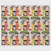 Frau im Garten Geschenkpapier (Flach)