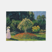Frau im Garten, Monet Fleecedecke (Vorderseite (Horizontal))