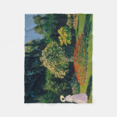 Frau im Garten, Monet Fleecedecke (Vorderseite)