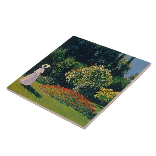 Frau im Garten, Monet Fliese (Seite)
