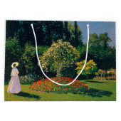 Frau im Garten, Monet Große Geschenktüte (Rückseite)