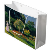 Frau im Garten, Monet Große Geschenktüte (Vorderseite Schrägansicht)