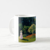 Frau im Garten, Monet Kaffeetasse (Vorderseite Links)