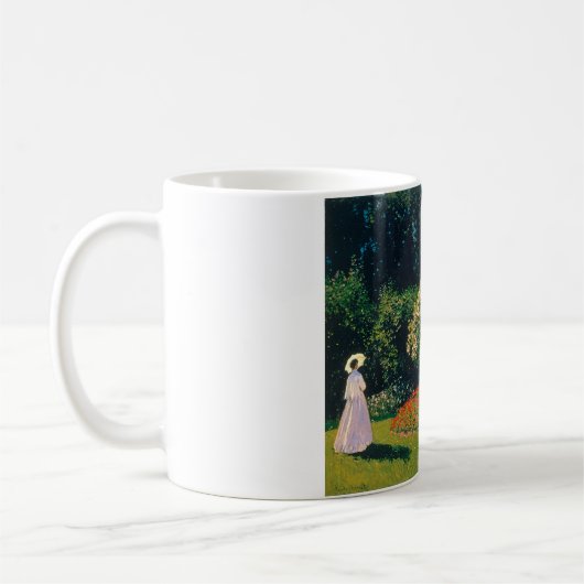 Frau im Garten, Monet Kaffeetasse (Links)