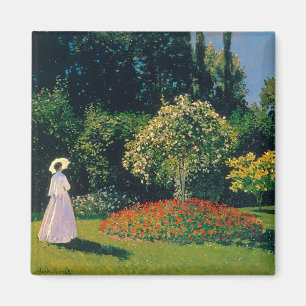 Frau im Garten, Monet Magnet